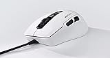 Roccat Kone Pure Ultra-Light Ergonomic Gaming Maus (Optischer Sensor 16000 dpi, RGB-Beleuchtung, 66G, Ultra leicht), weiß