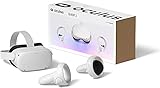 Oculus Quest 2 VR- Brille Virtual Reality Headset Gaming Headset neuste Generation Weiß (128GB)