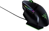 Razer Basilisk Ultimate mit Ladestation - Kabellose Gaming-Maus mit 11 programmierbaren Tasten (Optischer 20k Focus+ Sensor, Optischer Mausschalter, RGB Chroma, Anpassbares Scrollrad) Schwarz