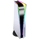 RGB-LED-Strip für Playstation 5 Konsole, 7 Farben 29 Effekte Zubehör Streifen Lichterkette Stripes Lichtleiste Band Lights Strips Kit für ps5 Konsole mit IR-Fernbedienung