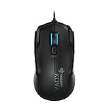 Roccat Kova AIMO Ambidextrous RGB Gaming Maus (7.000 Dpi Pro-Optic 6 Sensor, rechts-/Linkshänder, 12 programmierbare Maustasten, Designt in Deutschland) Schwarz