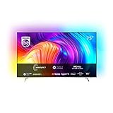 Philips 75PUS8807/12 189 cm (75 Zoll) Fernseher (4K UHD, HDR10+, 120 Hz, Dolby Vision & Atmos, 3-seitiges Ambilight, Smart TV mit Google Assistant, Works with Alexa, Triple Tuner, hellsilber)