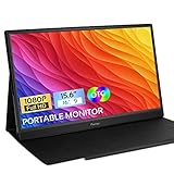 Tragbarer Monitor - Prechen 15.6inch FHD 1080P USB-C Tragbarer Laptop Monitor HDMI Gaming Monitor OTG & Dual Lautsprecher, Externes HDR Computer Display für PC MAC Phone Xbox PS4 Switch
