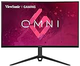 Viewsonic VX2718-2KPC-MHD 68,6 cm (27 Zoll) Curved Gaming Monitor (WQHD, Adaptive Sync, 1 ms, 165 Hz, HDMI, DP, geringer Input Lag, Lautsprecher) Schwarz - PS5/Xbox Konsole ready