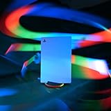 Snapseller Standfuss Standfuß 3.0 für Playstation 5 mit Dreamlight LED Rainbow Effekt inkl. Fernbedienung