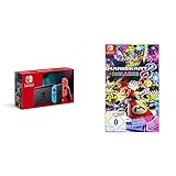 Nintendo Switch Konsole - Neon-Rot/Neon-Blau (neue Edition) + Mario Kart 8 Deluxe [Nintendo Switch]