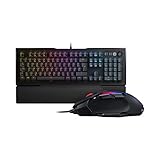 Roccat Vulcan 121 - Mechanische Gaming Tastatur, AIMO LED Einzeltastenbeleuchtung, Titan Switches, Tactile Switch, Schwarz + Kone AIMO Gaming Maus - AIMO LED Beleuchtung, Schwarz