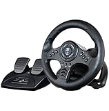 Superdrive - Rennlenkrad SV450 Racing Wheel lenkräd mit Pedalen, Shift & Vibration - Xbox X/Series, Switch, PS4, Xbox One, PC (programmierbar für alle Spiele)
