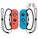 MENEEA Boxgriff Kompatibel mit Nintendo Switch & Switch OLED, 2 Stück Fangen Assist Grip Tool Kompatibel mit JoyCon Spiele Controller Fitnessboxen mit Armbinde (Schwarz)