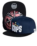 SOURKRAUTS Snapback Cops - Basecap in Blau Schriftzug - Baseballkappe in OneSize