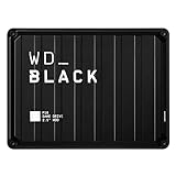 WD_BLACK P10 Game Drive 5 TB externe Gaming Festplatte (mobile und robuste Festplatte, bis zu 140 MB/s, für Konsole und PC, bis zu 125 Spiele speichern) Schwarz