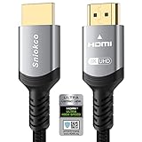 10K 8K 4K HDMI 2.1 Kabel 2M, Zertifiziert 48Gbps Ultra High Speed Geflochtenes HDMI Kabel, Unterstützt Dynamic HDR, eARC, Dolby Atmos, 8K@60Hz, 4K@120Hz, HDCP 2.2 2.3, Kompatibel mit TV Monitor Mehr