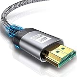 8K HDMI 2.1 Kabel 10M,AviBrex Ultra HD 48Gbps Ethernet High Speed 8K@60Hz, 4K@120Hz,HDCP 2.2 & 2.3, UHD HDR 10+, Dolby Vision, 3D, VRR, Kompatibel mit PS5/4/3,8K Gaming, TV, Blu-ray-Player, Projektor