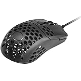 Cooler Master MM710 Ultra Lightweight 53g Wired Gaming Mouse - 16000 DPI Optical Sensor, 20 Million Click Omron Switches, Smooth Glide PTFE Feet, and Ambidextrous Honeycomb Shell - Matte Black