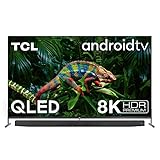 TCL 75X915 8K QLED Fernseher Smart TV (HDR Premium 1000 nits, Dolby Vision Atmos, ONKYO Audiosystem, IMAX Enhanced, Android TV, Prime Video, Google Assistant & Alexa kompatibel, HDMI 2.1)