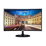 Samsung Curved Monitor C27F398FWR, 27 Zoll, VA-Panel, Full HD-Auflösung, AMD FreeSync, Reaktionszeit 4 ms, Krümmung 1800R, Schwarz