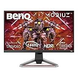 BenQ MOBIUZ EX2710 68,58 cm (27 Zoll) Gaming Monitor (IPS,FHD,144Hz,1ms,Höhenverstellbar,TreVolo Soundsystem),kompatibel mit PS5/Xbox X, Dunkelgrau