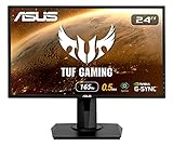 ASUS VG248QG 60,96 cm (24 Zoll) Gaming Monitor (Full HD, G-Sync Compatible, DVI, HDMI, DisplayPort, 0,5ms Reaktionszeit, bis zu 165Hz) schwarz