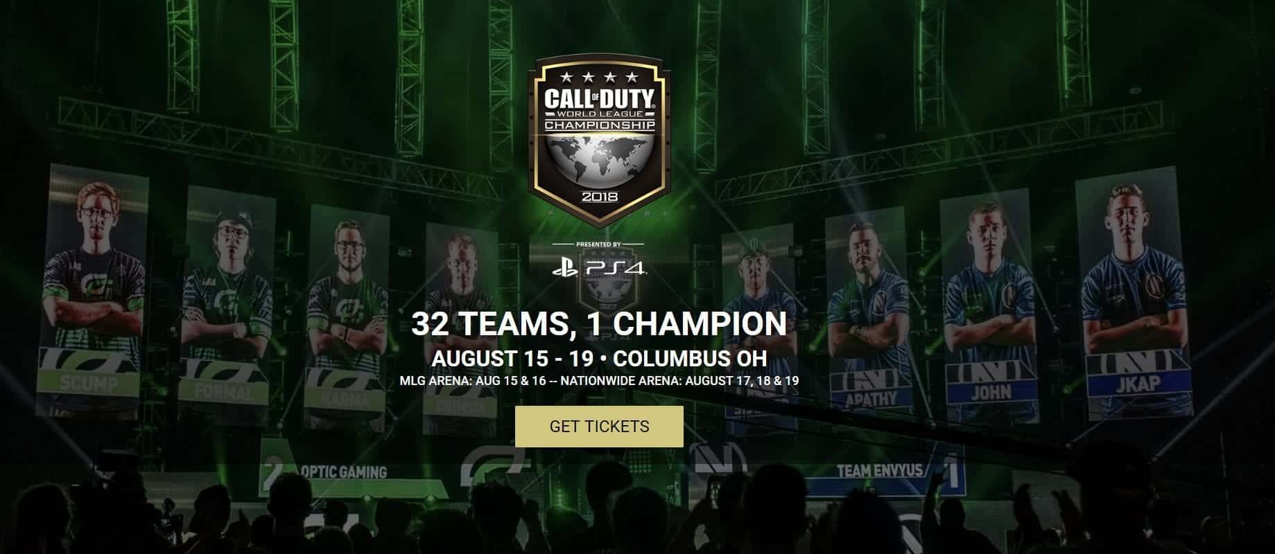 COD World League Championship 2018 Columbus OH