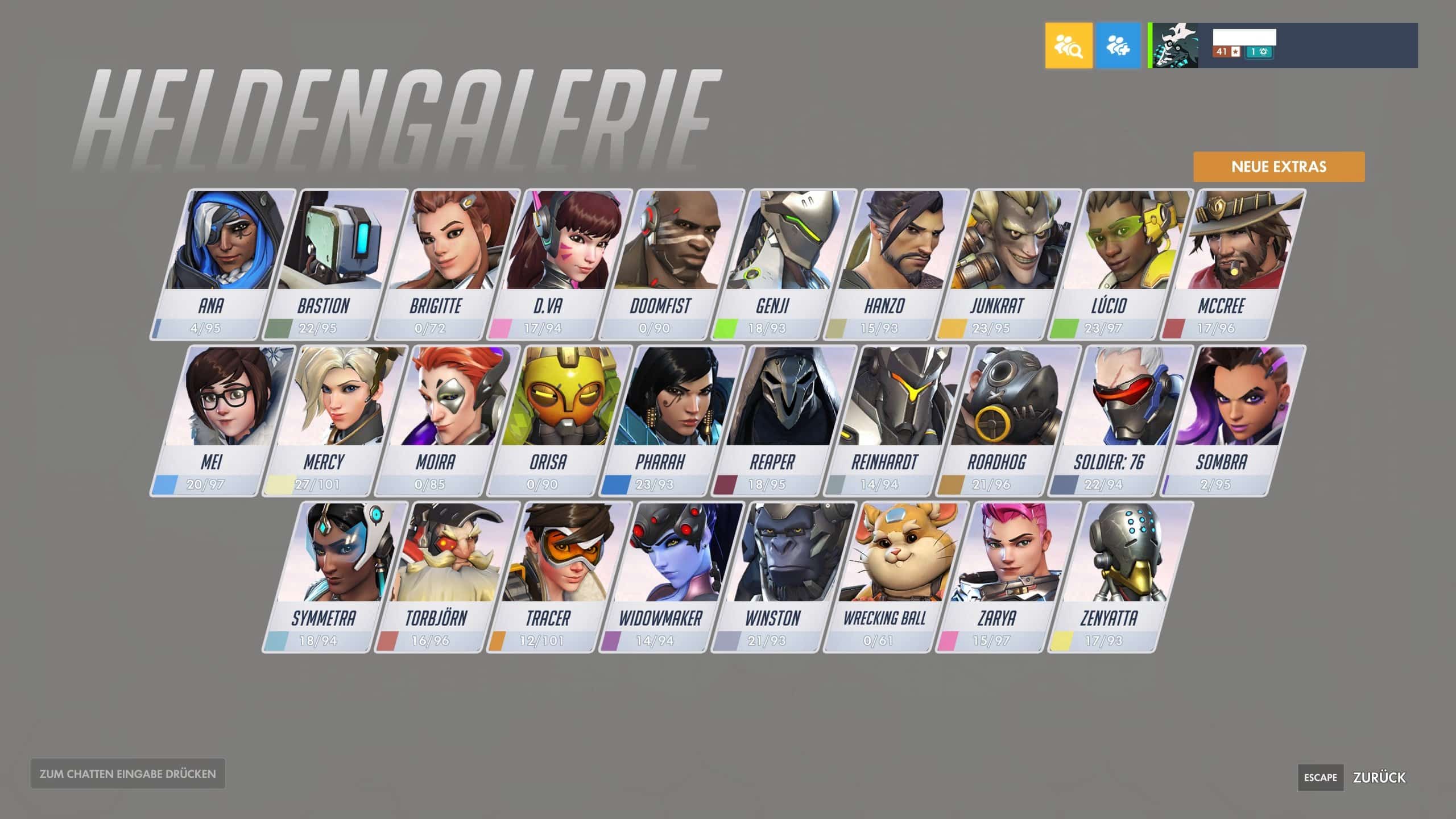 Overwatch Helden Übersicht