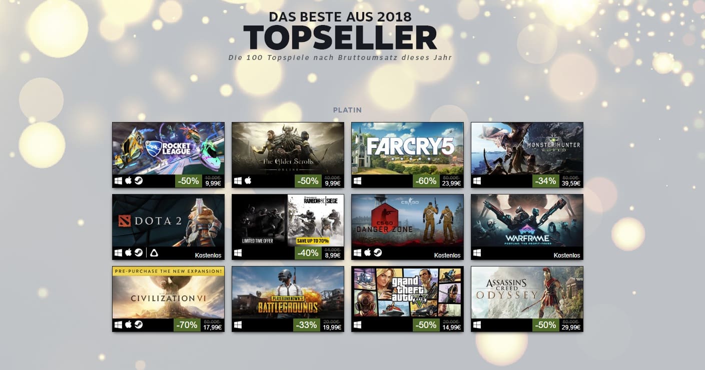 topseller steam 2018