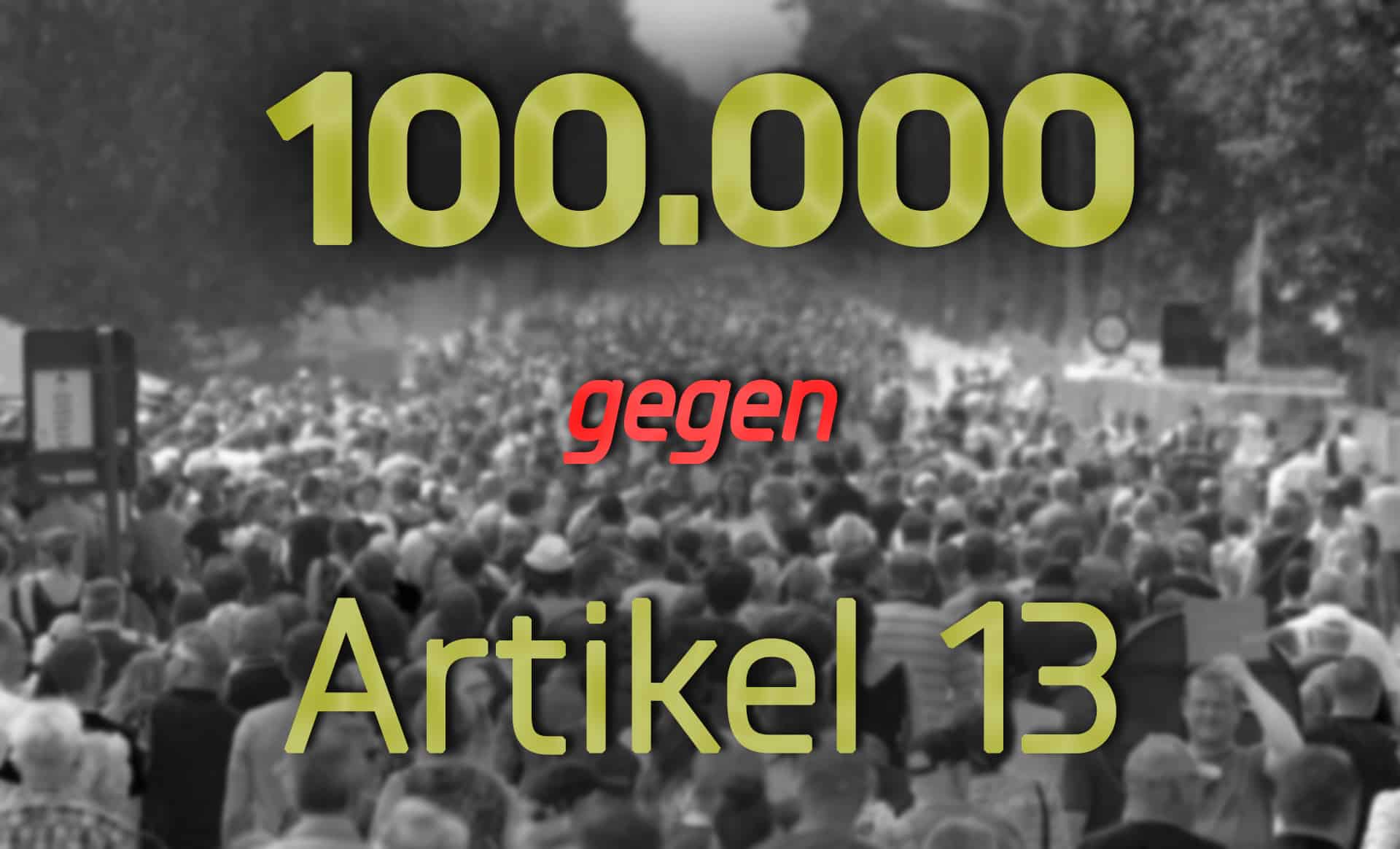 Demos Artikel 13 Symbolbild