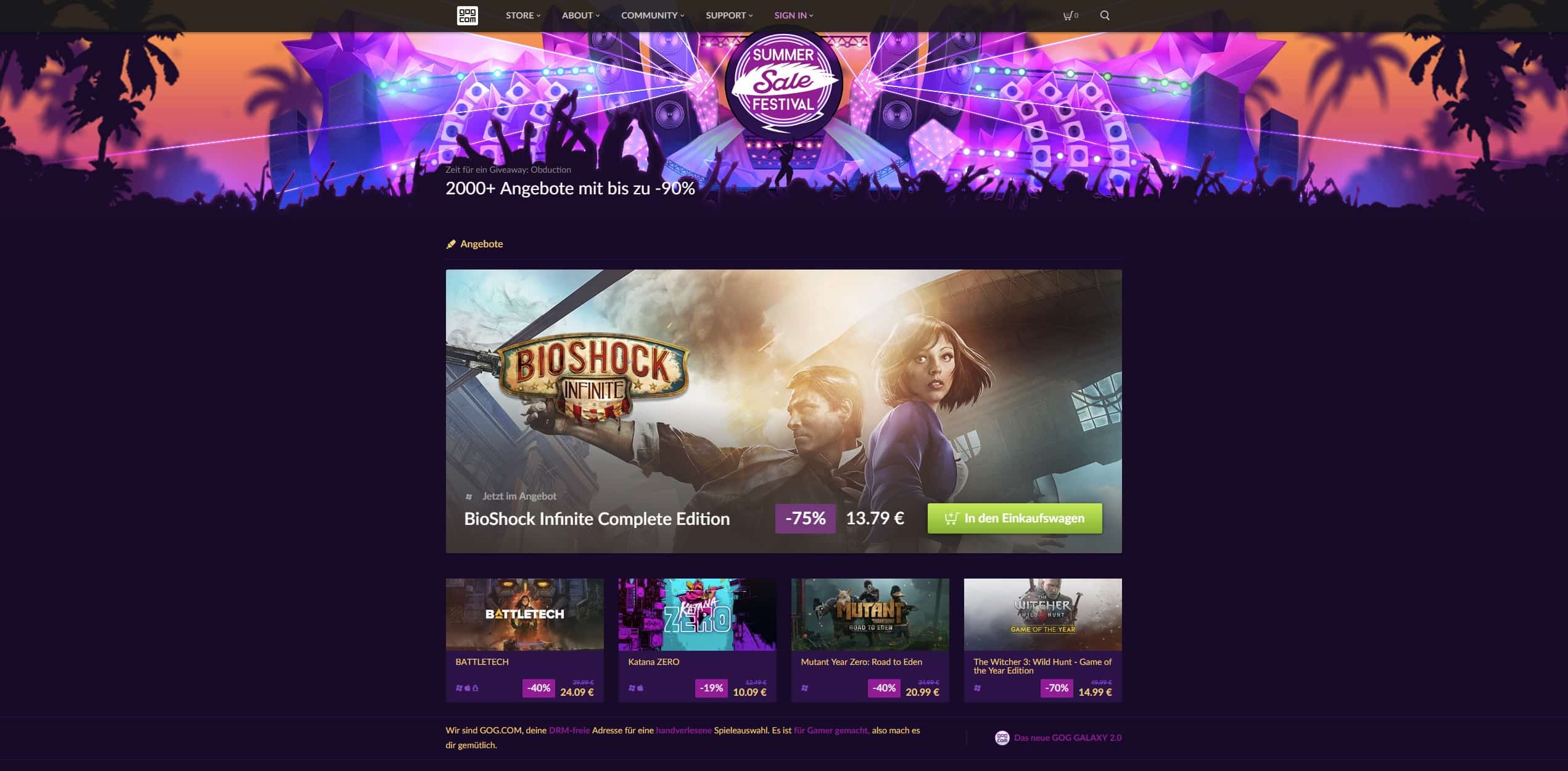 Summer Sale GOG 2019