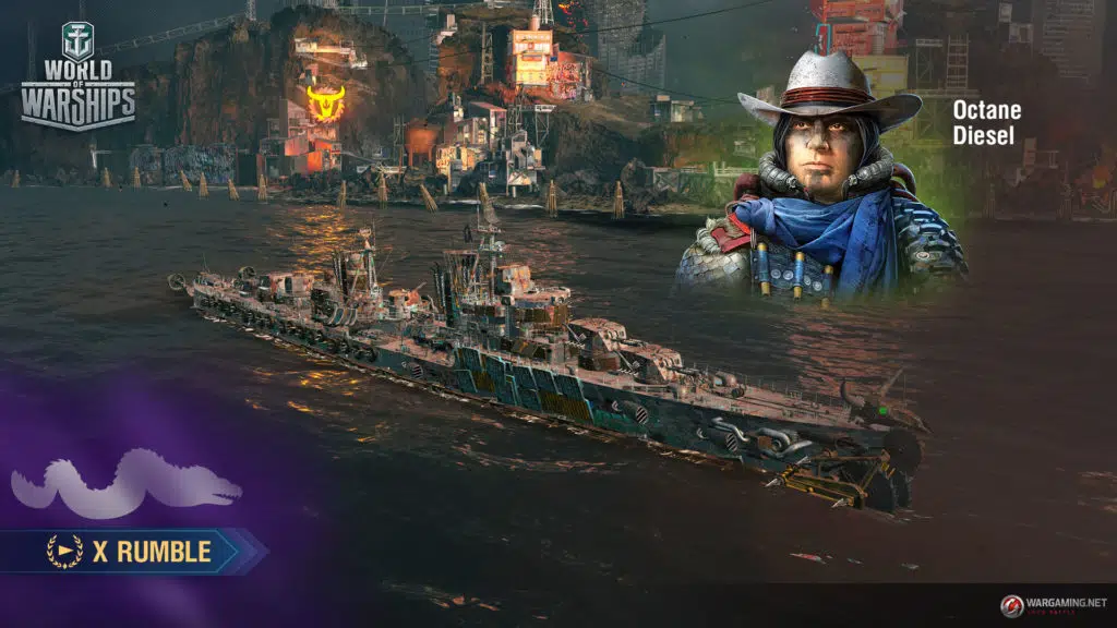 WG WOWS SPB Screenshots Post Apocalypses event Rumble