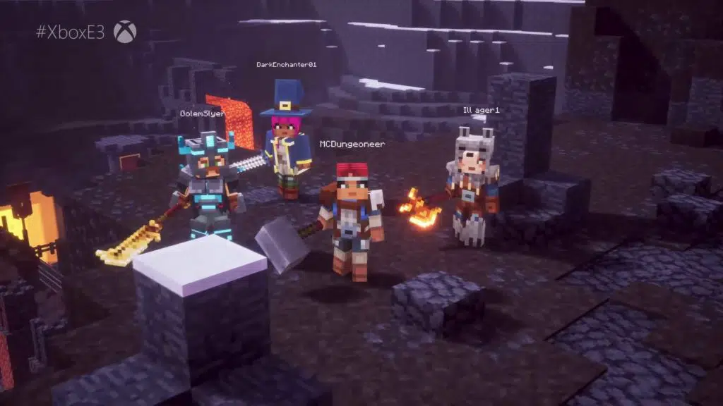 minecraft dungeons team