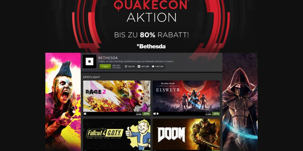 QuakeCon Bethesda Sale babt