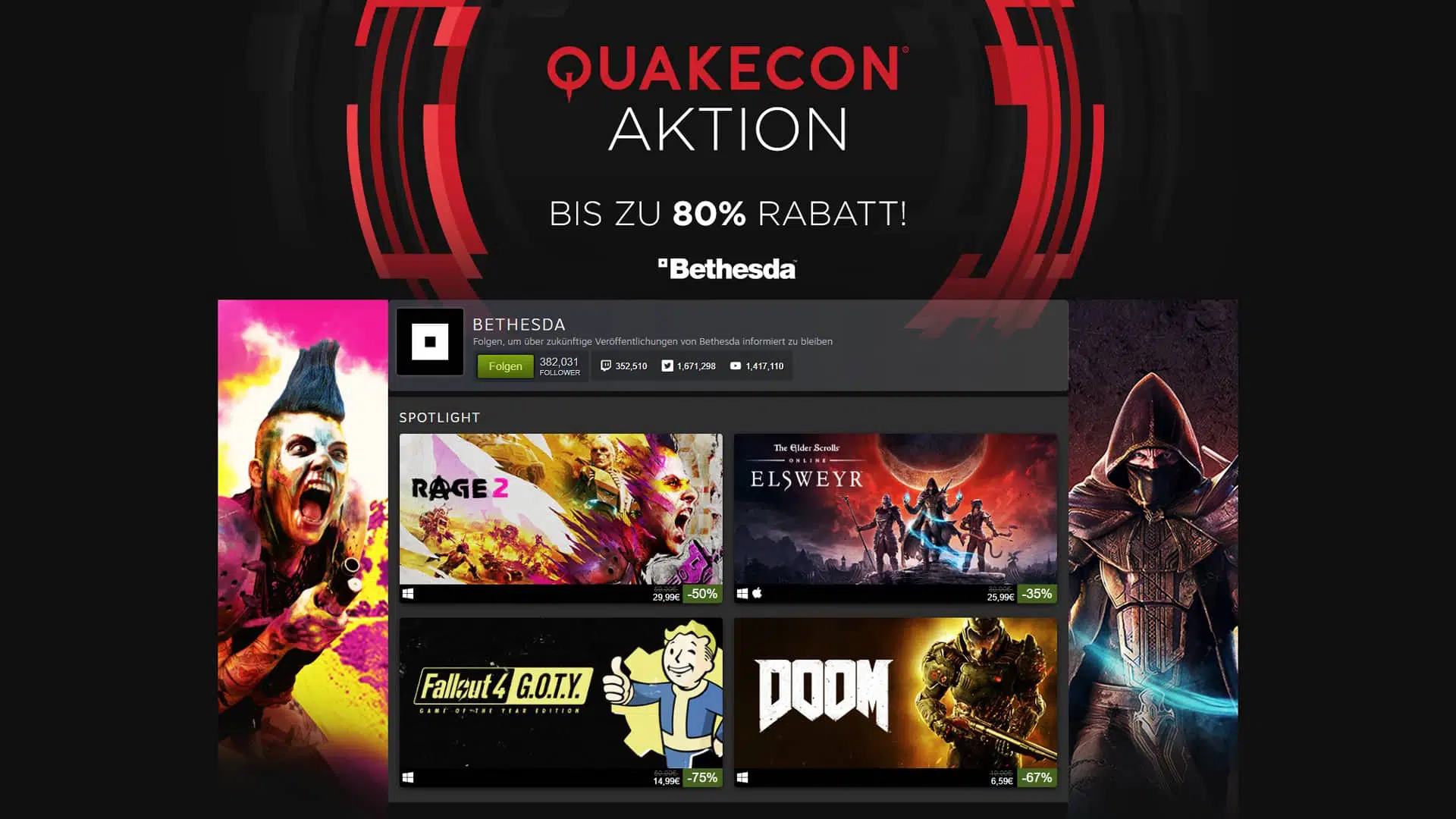 QuakeCon Bethesda Sale babt