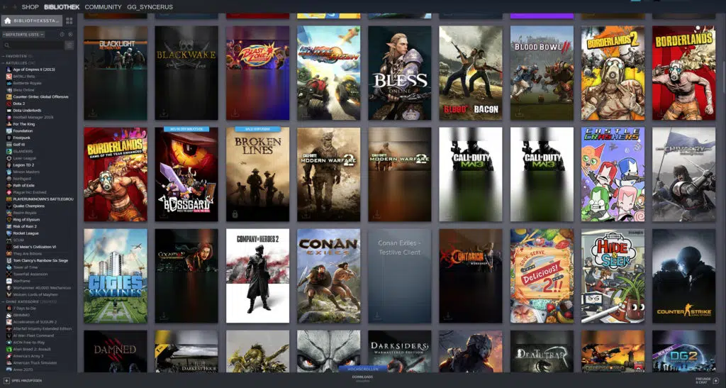 Neues Design Steam Bibliothek 2 babt Neues Design Steam Bibliothek 2 babt