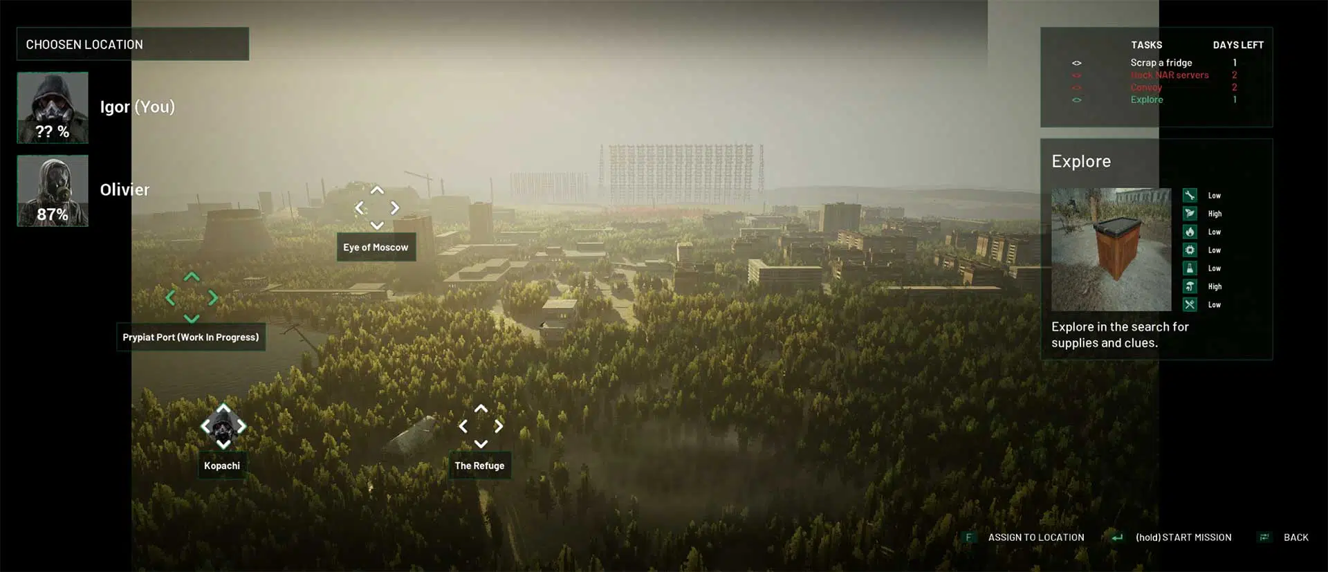 chernobylite missions auswahl chernobylite missions auswahl