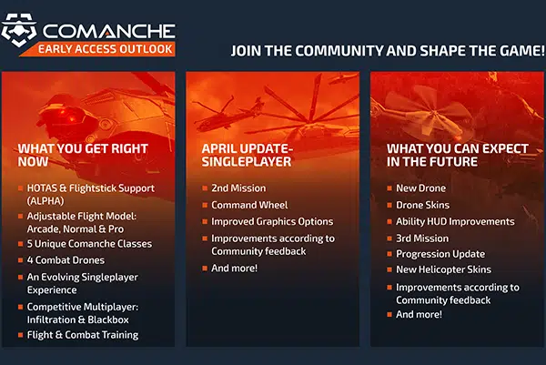 comanche steam roadmap