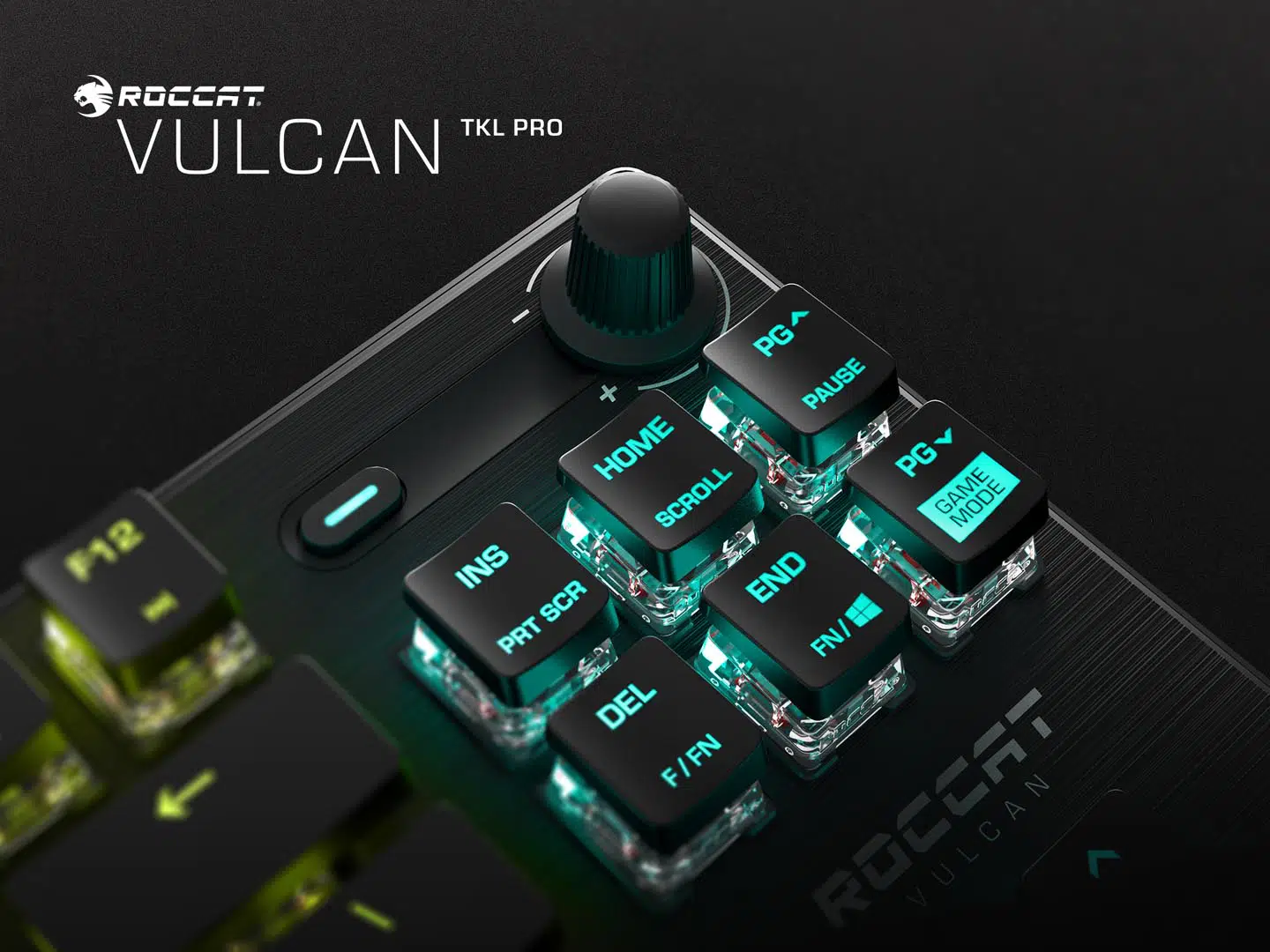 ROCCAT Vulcan TKL Pro Dr Disrespect Keyboard has a tenkeyless form