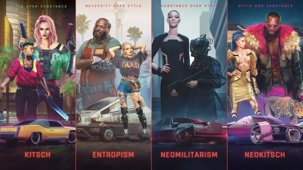 cyberpunk 2077 styles