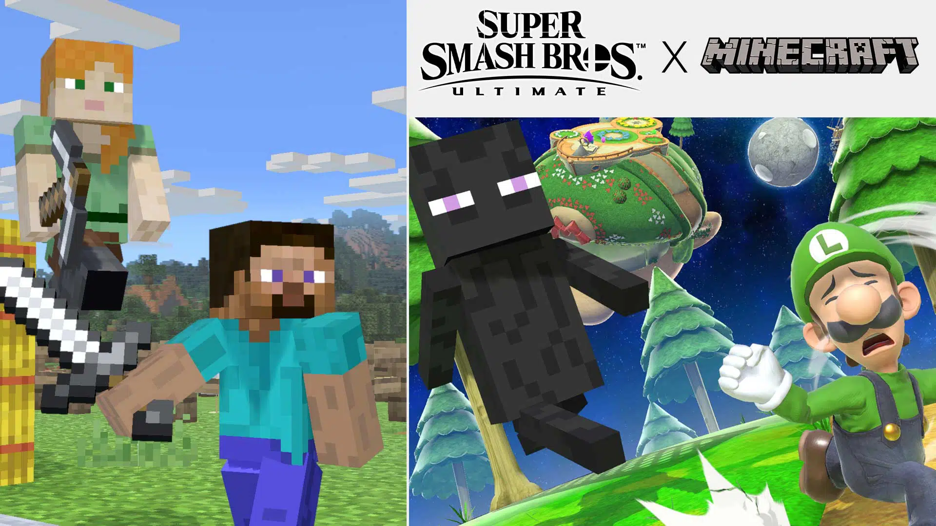 ssbu mine craft steve alex details