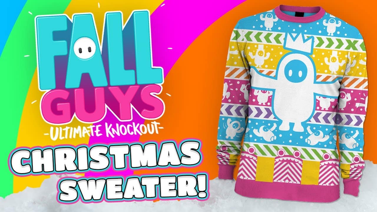 Passend zum Fest Fall Guys Weihnachtspulli GamingGrounds.de Das