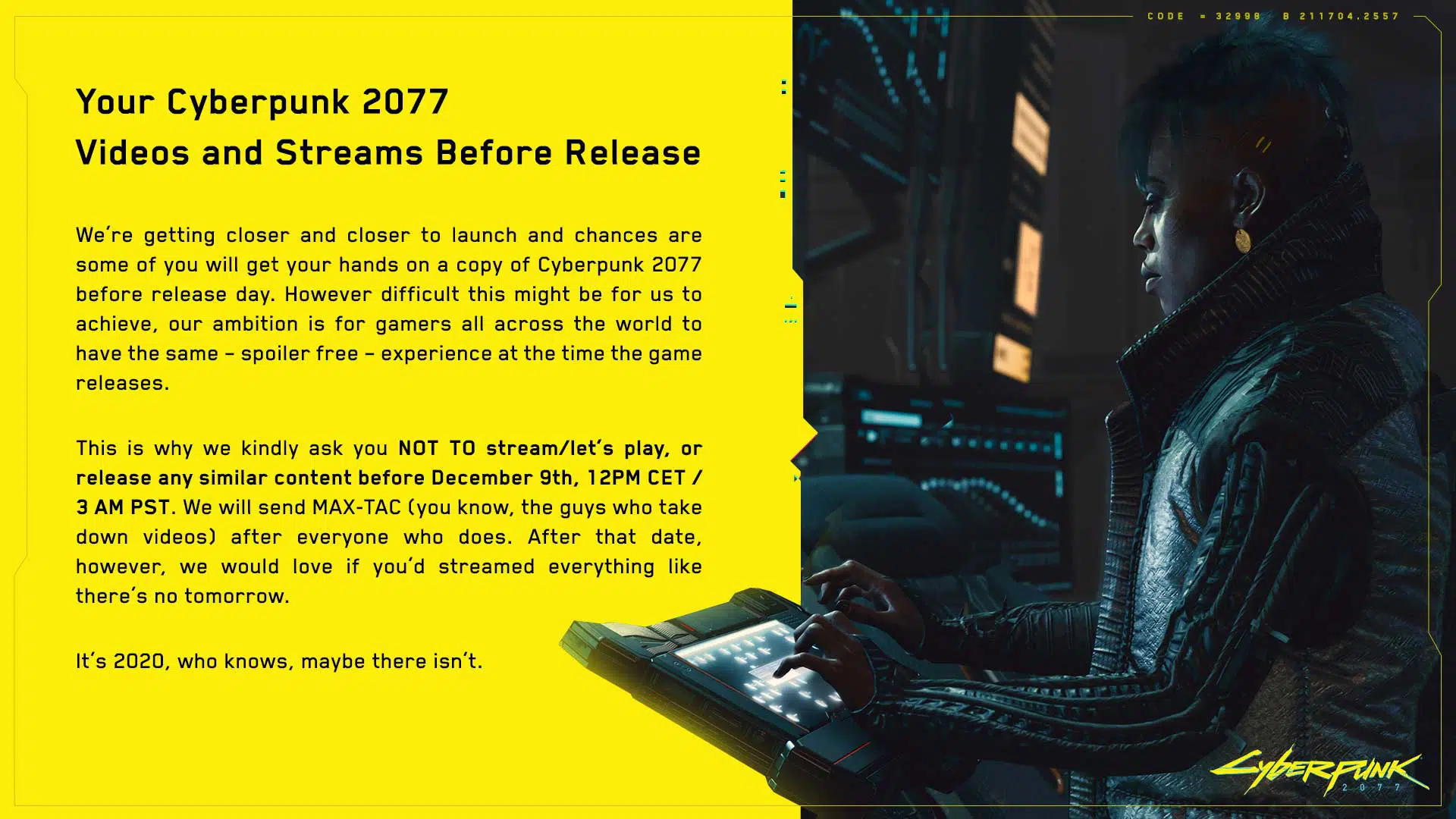 cyberpunk spoiler