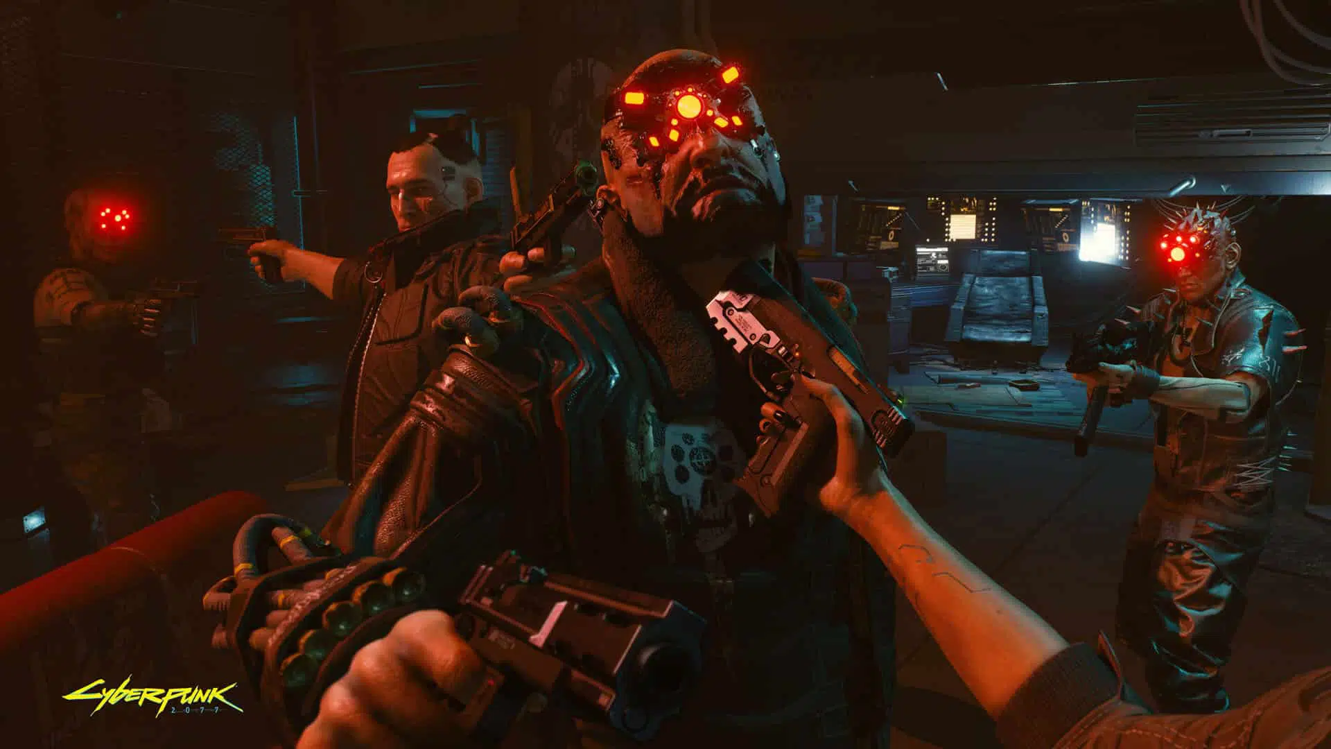 screen Cyberpunk2077 Outnumbered But Not Outgunned RGB en