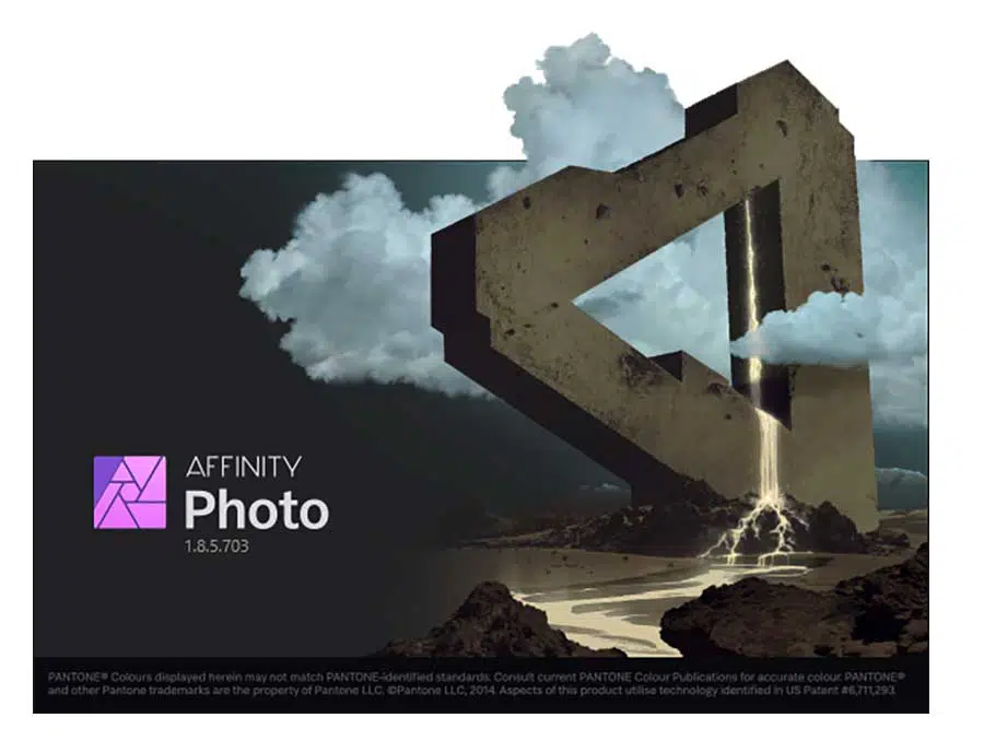 Affinity Photo dient zur Bearbeitung.