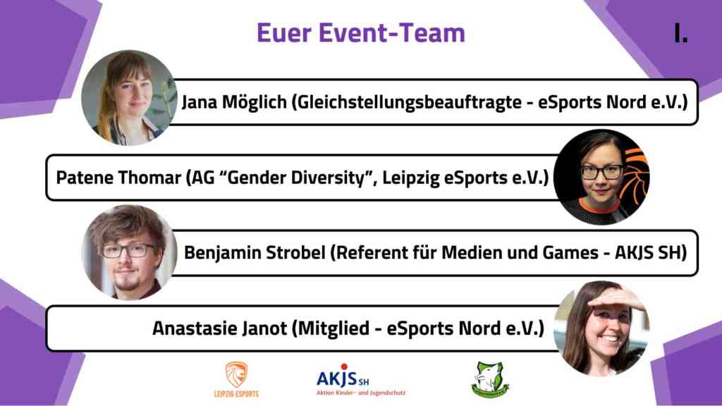 Das Event-Team. Quelle: eSports Nord e.V. Das Event-Team. Quelle: eSports Nord e.V.