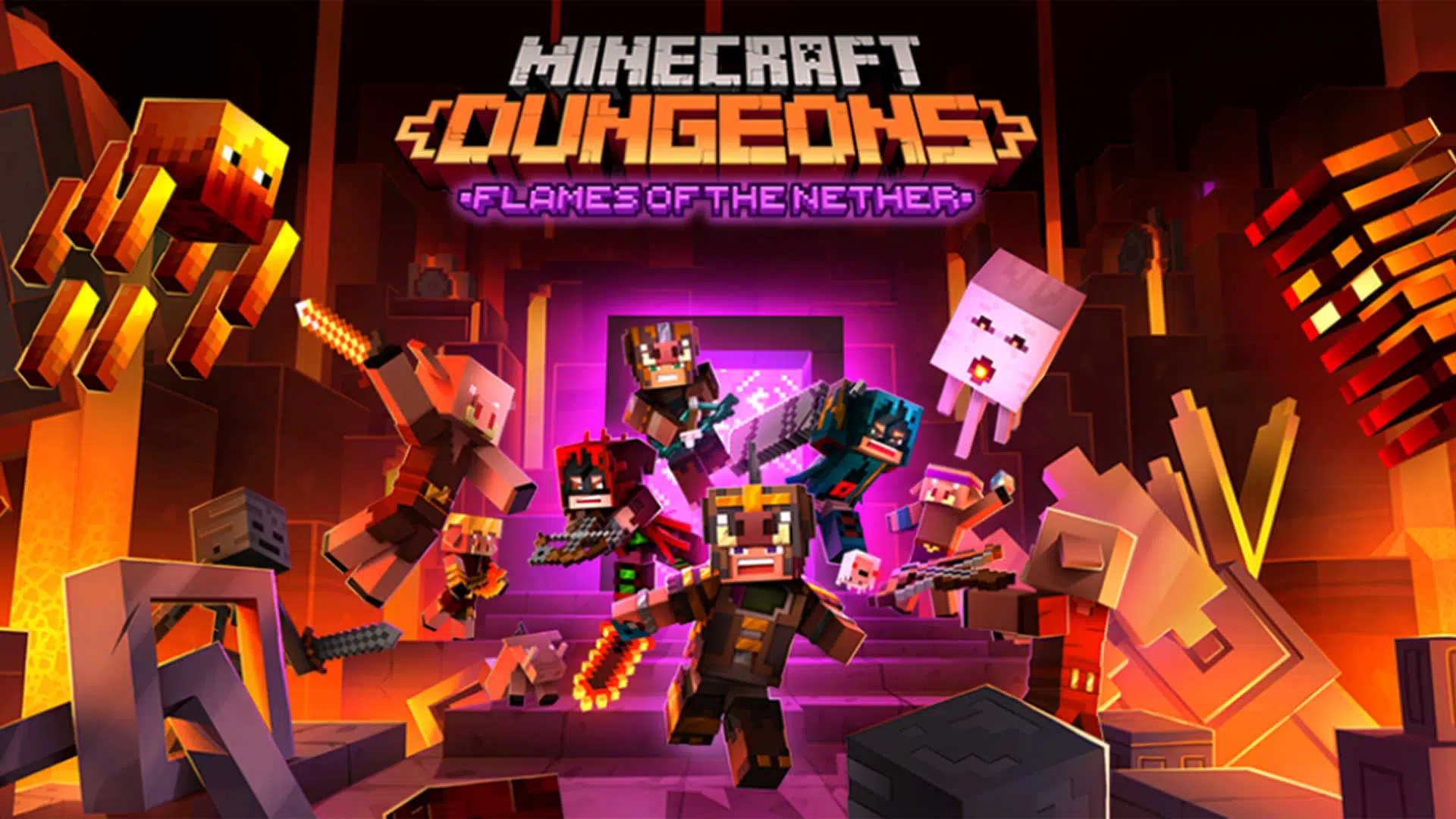 minecraft dungeons flames of the nether