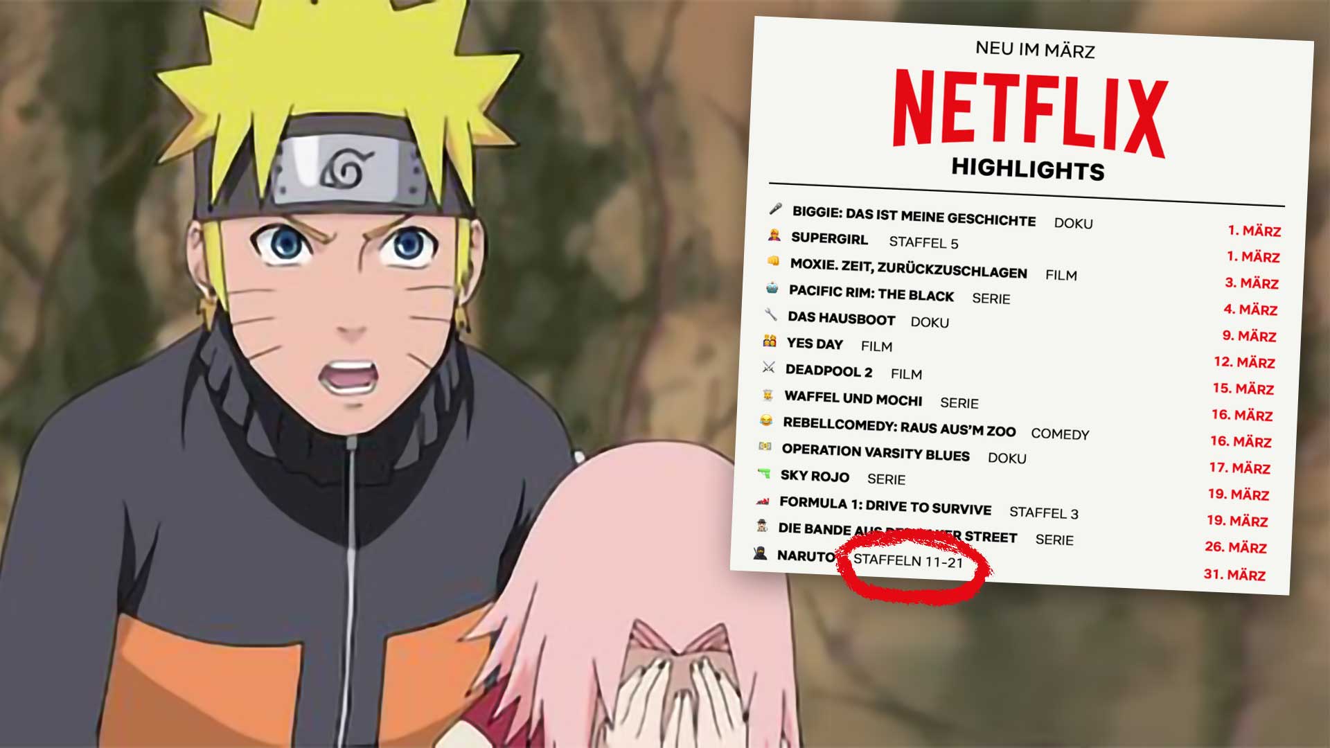 Wann Kommt Naruto Shippuden Staffel 11 Auf Netflix Neue Naruto Shippuden Staffeln im März - Aber sind es wirklich alle