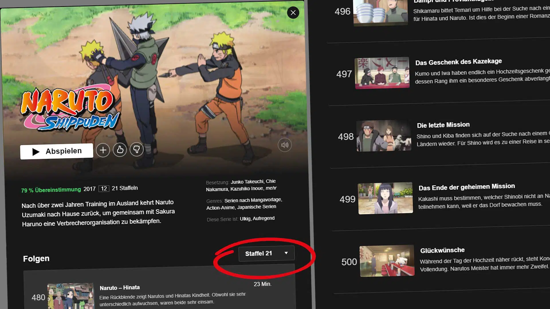 naruto shippuden alle staffeln netflix