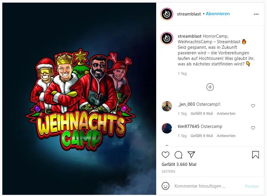 streamblast insta post