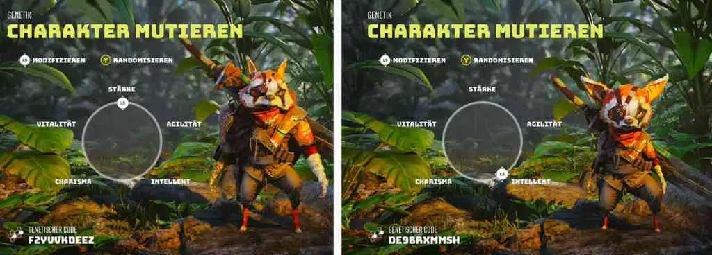 biomutant genetik vergleich