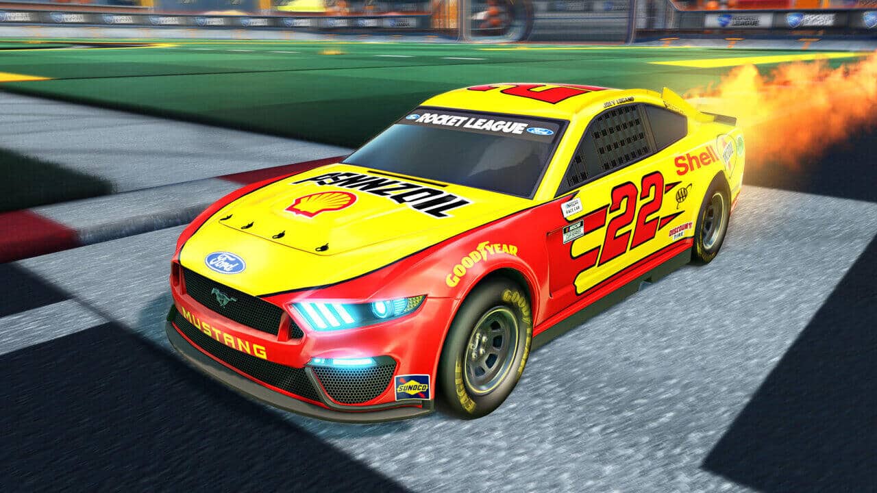 Ein erster Blick auf die neuen Rocket League x NASCAR Items! Quelle: Psyonix RL x NASCAR