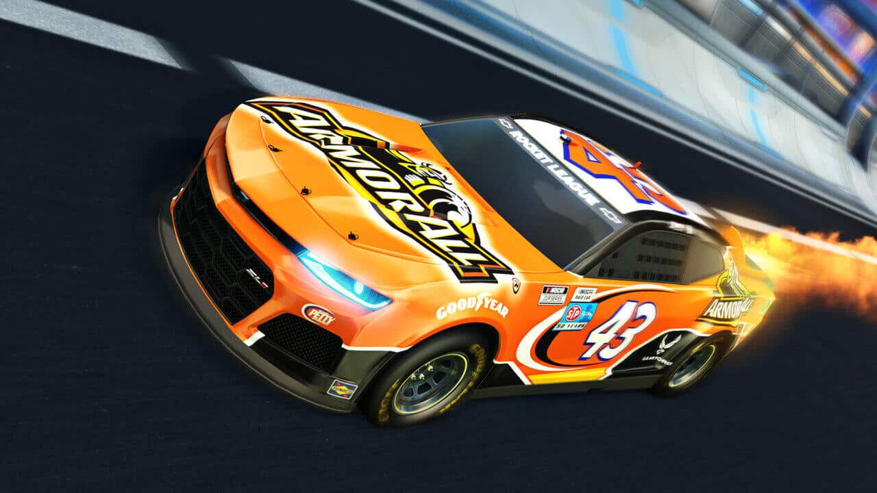 Ein erster Blick auf die neuen Rocket League x NASCAR Items! Quelle: Psyonix RL x NASCAR