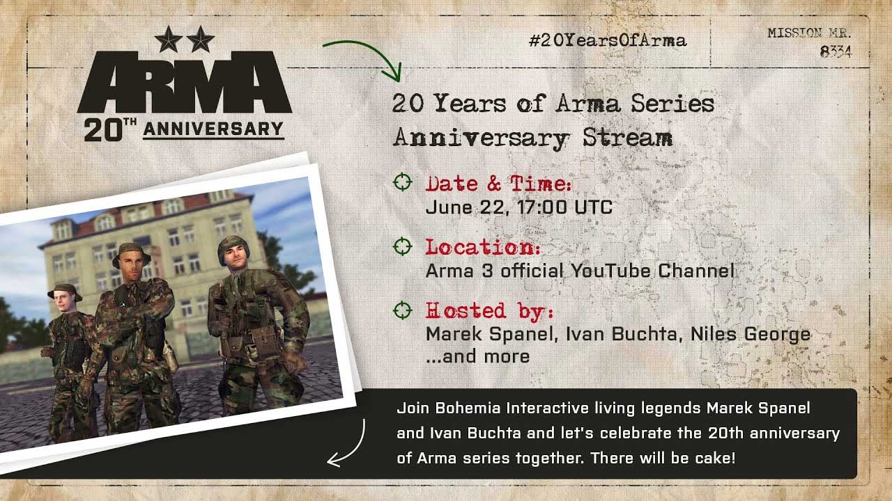 20YearsOfArma stream